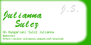 julianna sulcz business card